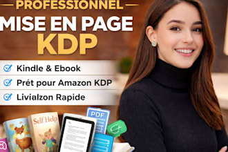 mise en page KDP mise en page de livres kindle et de livres