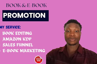do amazon book marketing, promotion and KDP book promotion
