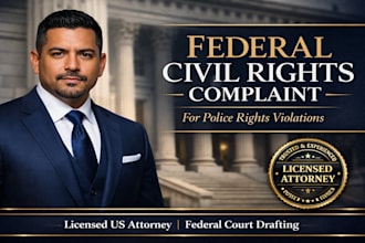 draft a federal complaint for police civil rights violations