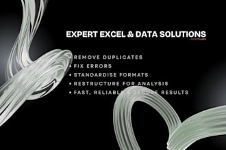 clean, format, and prepare your excel data professionally