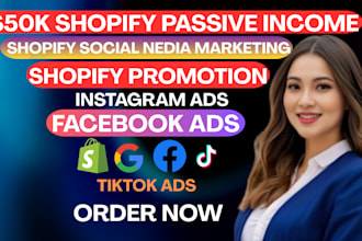 shopify website social media marketing manager