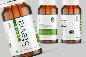 create aromatherapy bottle label, essential oil label and product packaging
