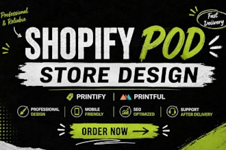 build shopify pod store with printify printful print on demand