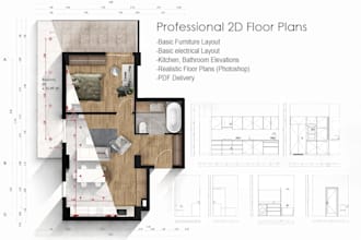 create professional 2d floor plans and furniture layouts