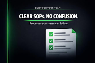 write sops and process documentation