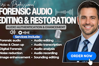 do forensic audio, audio clean up, voice isolation, noise reduction