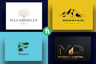 design a unique brand logo for startup and business