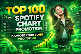 do viral spotify chart promotion with music promotion to top 100 spotify chart