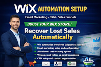 wix automation wix email marketing CRM workflows klaviyo, mailchimp sales funnel