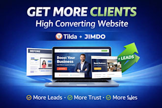 create a high converting website for your business using tilda or jimdo