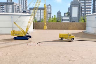 create 3d animation for construction method, geotechnical and structural process