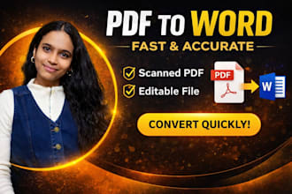 convert PDF to word or excel manually with high accuracy