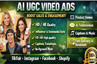 create ai ugc video ads,influencer style content,ai ugc testimonials,product ads