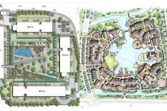do 2d, 3d master plan, site plan, landscape architect and design