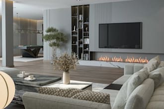 rebase 3d luxurious basement, abandon basement renovation,3d interior rendering