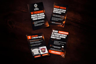 design a modern presentation, PDF guide or lead magnet slides