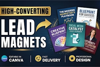 design a professional canva lead magnet ebook or workbook