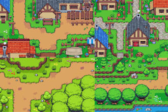do pixel art tilesets 2d sprite sheet animation character sprites rpg maker