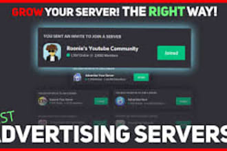 advertise and promote your discord server, organic growth to get active members