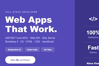 build an asp dotnet core mvc web application with clean architecture