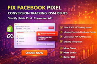 fix facebook pixel conversion tracking ios14 issues shopify meta pixel setup