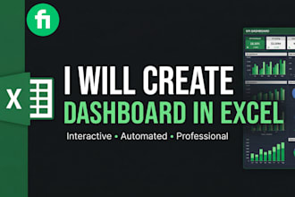 create professional excel dashboard and data visualization
