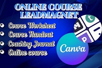 design online course workbook, coaching worksheets and PDF guides