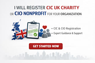 register cic UK charity or cio nonprofit for your organization
