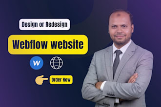 do stunning webflow website or redesign webflow website as webflow expert