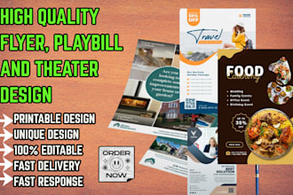 design unique poster flyers events design playbills and theatre in 24 hours