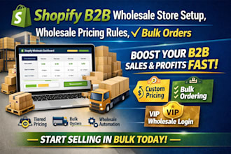 shopify b2b wholesales store setup, wholesales pricing rules, bulk order