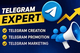 create new telegram account for you, increase subscribers, telegram marketing