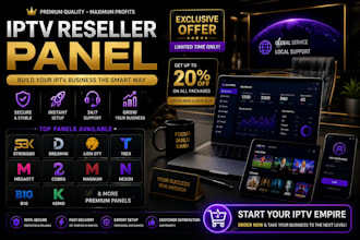 generate reseller panel, strong8k, trex dream4k, megaott, lionott,dino,tivione