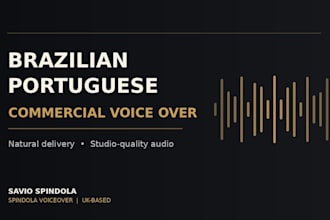 record a professional brazilian portuguese voice over