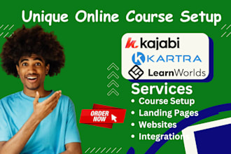 build online course website, kajabi website, kartra, learnworlds, teachable