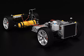 sketchup,blend,autocad 3dev car chassis model,car engine,mechanical part design