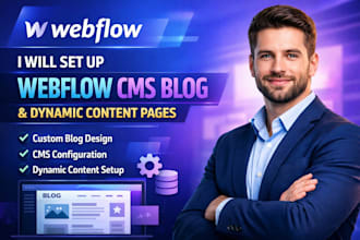 set up webflow cms blog and dynamic content pages