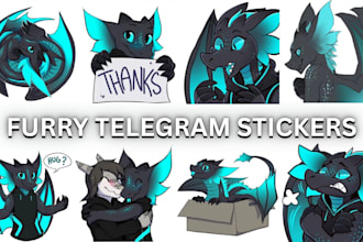 draw furry telegram stickers animated discord stickers GIF nsfw furry stickers