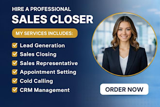 be sales closer commission based b2b sales representative closer salesperson