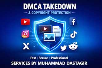 send dmca takedown notice tiktok,reddit,facebook,twitter,instagram,shopify,etsy