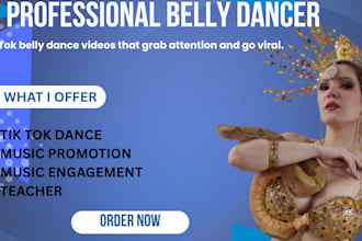 create a belly dance for your music on tik tok