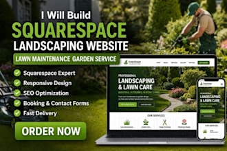 build squarespace landscaping website garden service website lawn maintenance