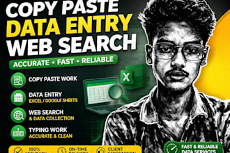 do perfect data entry,web search and copy paste