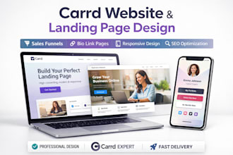 create carrd bubble typedream glide website design redesign carrd landing page