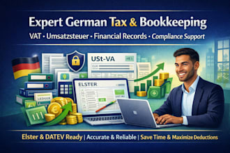 handle expert german tax, bookkeeping support vat and financial records