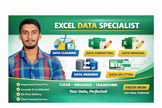 clean, format, merge and split excel data