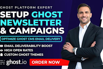 setup ghost newsletter ghost cms email campaign email deliverability