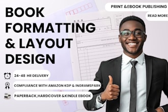 design PDF layout ,ebook layout design, formatting ,book marketing