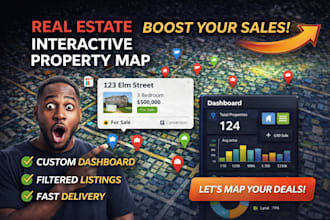 create real estate interactive property map website with filters