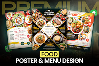 food poster restaurant social media poster and food menu